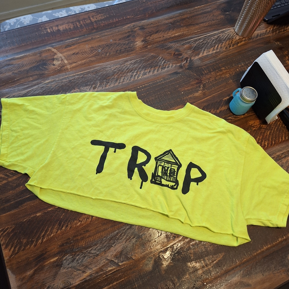 Fashion Nova Neon Yellow Kids Tee with Graphic